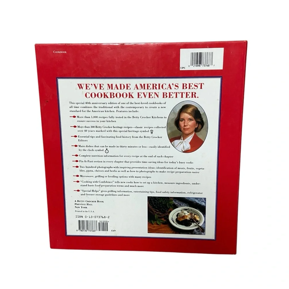 Betty Crocker’s 40th Anniversary Edition Cookbook 1991
